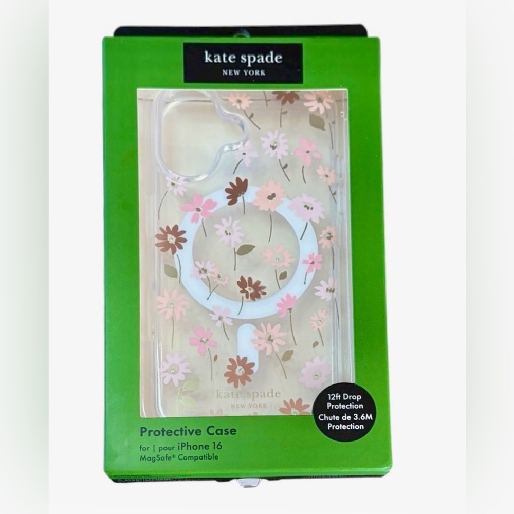 Kate Spade Protective Case- iPhone 16 MagSafe Compatible Case.